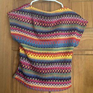 SHEIN Women's Colorful Top - Size Small